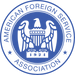 Logo of the American Foreign Service Association with an eagle emblem and '1924' text.